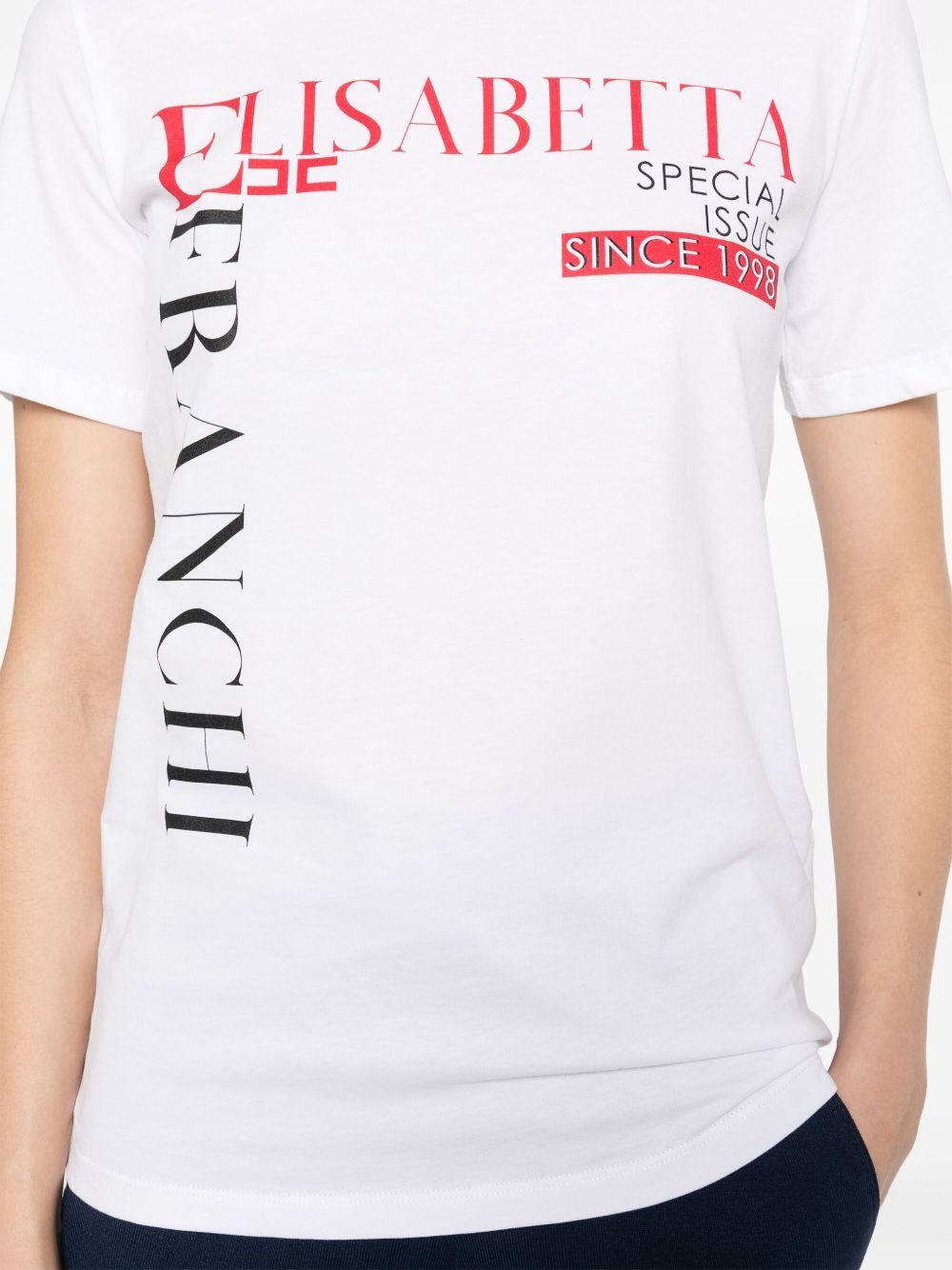 T-shirt Elisabetta Franchi bianca
